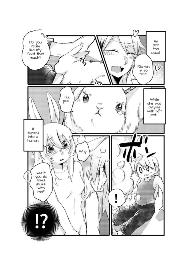 Kainushi-san ni Koi Shita Usagi-san ga, Gijinka Shite Shimau Yuri Sousaku Manga desu.