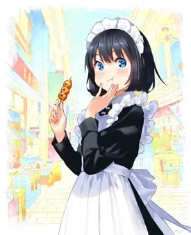 Miss Maid Simply Loves to Eat