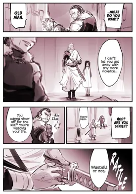 Old Swordsman and Kid